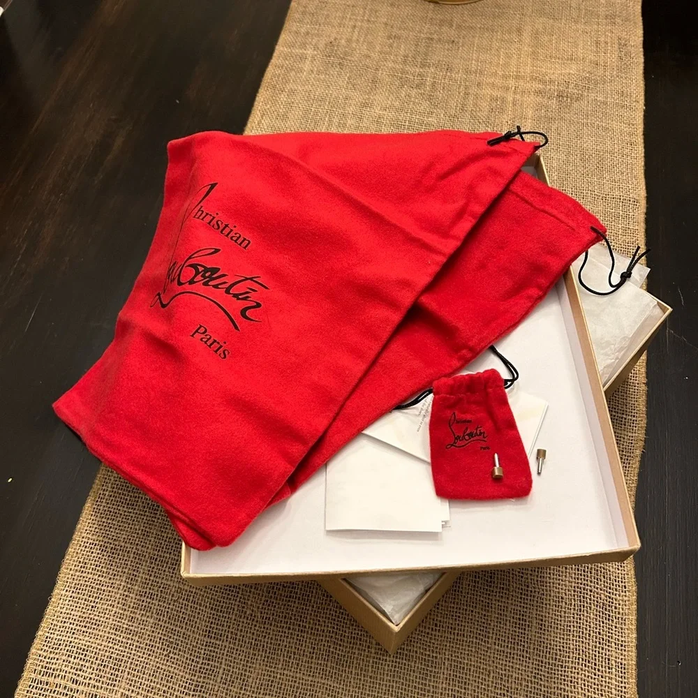 Christian Louboutin Holly Alta 120 Napa NUDE - Picture 7 of 8